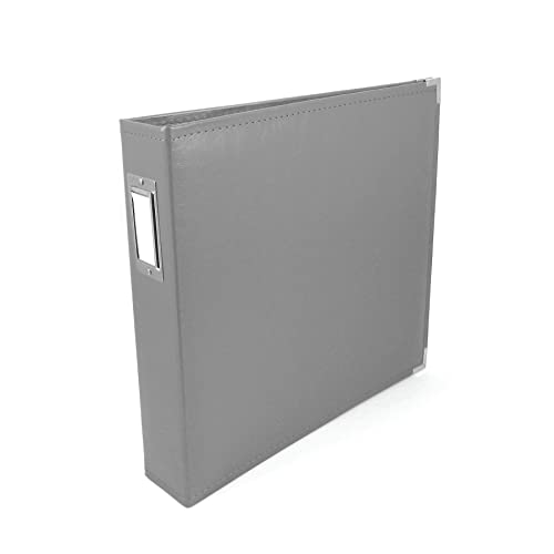 WE R Memory Keepers American Crafts 660905 Classic D-Ring Scrapbooking Album, 12 Zoll x 12 Zoll, Anthrazit von We R Memory Keepers
