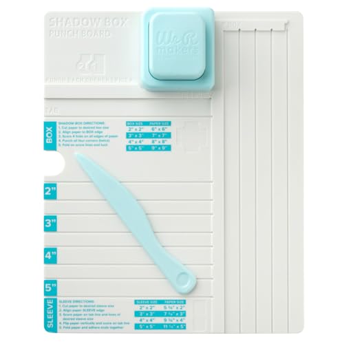 We R Makers Shadow Box Punch Board, Create 5.1 cm-12.7 cm Shadow Boxes, Perfect for Crafts, Advent Calendars, Layered Scenes, Pop Up Cards, Custom Gift Boxes, With Built-in Paper Guide and Easy We R Makers Shadow Box Punch Board, Create 5.1 cm-12.7 cm Shadow Boxes, Perfect for Crafts, Advent Calendars, Layered Scenes, Pop Up Cards, Custom Gift Boxes, With Built-in Paper Guide and Easy von We R Memory Keepers