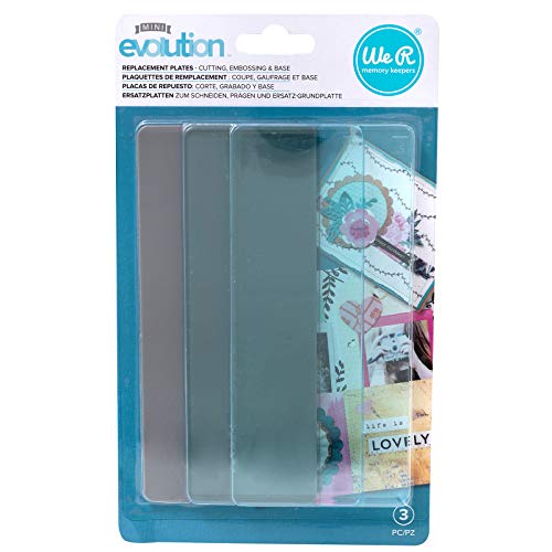 We R Memory Keepers 0633356607366 Tool Mini Evolution Ersatzplatten (3 Stück), Multi von We R Memory Keepers