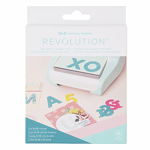 We R Memory Keepers 60000591 WE R MEMORY Stanzschablonen Alpha, San Serif 5,1 cm von We R Memory Keepers