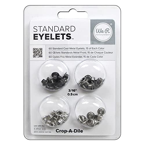 We R Memory Keepers Eyelets Standard 60/Pkg-Cool Metal von We R Memory Keepers