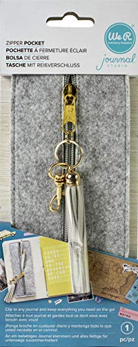 We R Memory Keepers Journal Felt Zip Pocket- von We R Memory Keepers