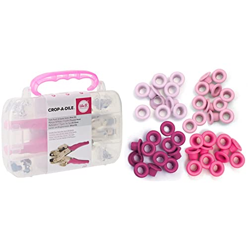 We R Memory Keepers Lochzangen Stanz Kit, Pink, Synthetic Material, mehrfarbig, 15.2 x 21.6 x 3.8 cm & Ösen zum Basteln von We R Memory Keepers, pink, Standard We R Memory Keepers Lochzangen Stanz Kit, Pink, Synthetic Material, mehrfarbig, 15.2 x 21.6 x 3.8 cm & Ösen zum Basteln von We R Memory Keepers, pink, Standard von We R Memory Keepers