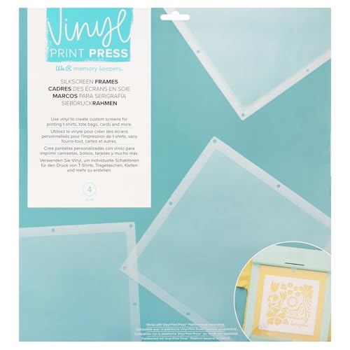 We R Vinyl Print Press Silkscreen Frames 4/Pkg60000730 von We R Memory Keepers