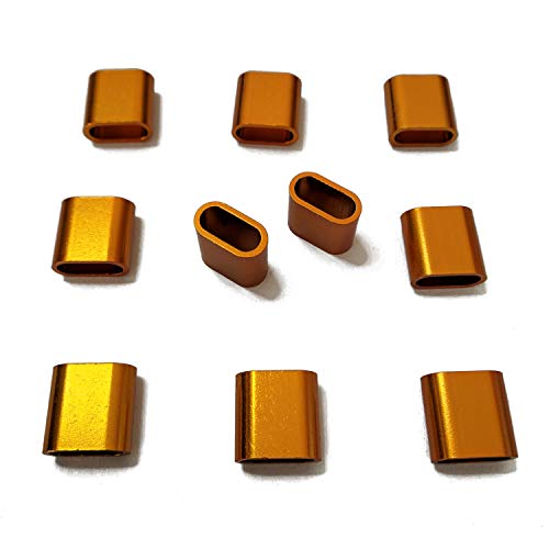 Textilband Verschluss Aluminium Gold - 10 Stück - Flach Textilband Verschluss Aluminium Gold - 10 Stück - Flach von WeAreAwesome