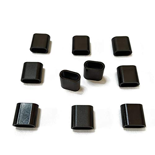Textilband Verschluss Aluminium Schwarz - 10 Stück - Flach Textilband Verschluss Aluminium Schwarz - 10 Stück - Flach von WeAreAwesome