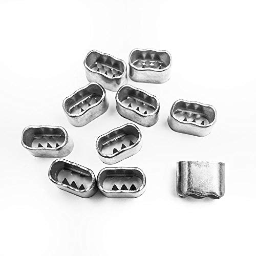 Textilband Verschluss Aluminium Silber - 10 Stück - Flach mit Widerhaken Textilband Verschluss Aluminium Silber - 10 Stück - Flach mit Widerhaken von WeAreAwesome