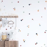 Boho Polka Dot Aufkleber | Wandsticker Für Kinderzimmer, Spielzimmer Pvc-Frei, Kein Geruch Wiederverwendbare Wandtattoos von WeAreBirdieBirdie