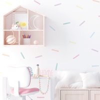 Pastell Konfetti Wandsticker | Sprinkle Wandtattoos Für Kinder Kinderzimmer Wandaufkleber Pvc-Frei, Kein Geruch Repositionierbare Stoffabziehbilder von WeAreBirdieBirdie