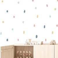 Unregelmäßige Polka Dot Wandaufkleber | Dalmatiner Punkt Wandtattoo Bunte Smudge Wandsticker Für Kinderzimmer, Spielzimmer von WeAreBirdieBirdie