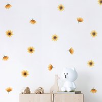 Wandaufkleber Sonnenblume | Wandtattoo Stoffblumen Abziehbilder Für Kinderzimmer, Spielzimmer & Kinderzimmer Pvc-Frei, Kein Geruch von WeAreBirdieBirdie