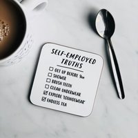Self-Employed Truths Untersetzer von WeArePaperPlane