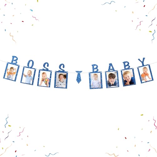 WeBenison BOSS Baby Foto Banner Jungen 1. Geburtstag Papier Fotorahmen Monatlicher Meilenstein Wimpelkette Dekorationen Geschlecht Enthüllung Geburtstag Bild Banner Gold Glitzer WeBenison BOSS Baby Foto Banner Jungen 1. Geburtstag Papier Fotorahmen Monatlicher Meilenstein Wimpelkette Dekorationen Geschlecht Enthüllung Geburtstag Bild Banner Gold Glitzer von WeBenison