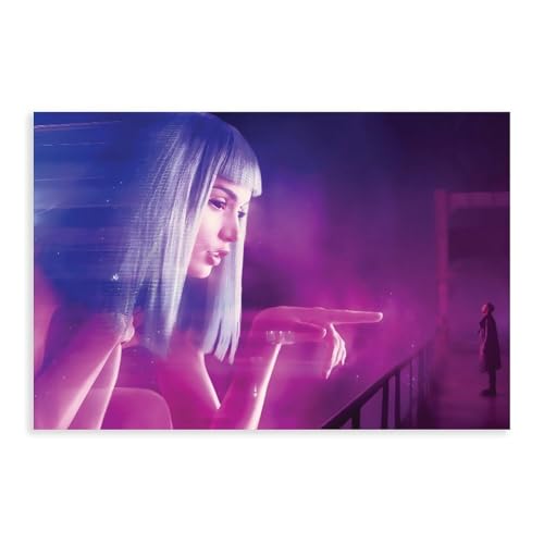 Blade Runner 2049 Filmabdeckung, Leinwand, Poster, Wandkunst, Dekor, Bild, Gemälde für Wohnzimmer, Schlafzimmer, Dekoration, ungerahmt, 60 x 90 cm von WeBert