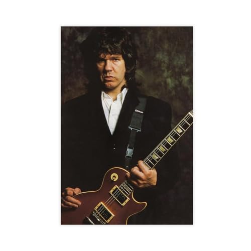 Gitarrist Gary Moore 1 Leinwand-Poster, Wandkunst, Dekor, Bild, Gemälde für Wohnzimmer, Schlafzimmer, Dekoration, ungerahmt, 60 x 90 cm von WeBert