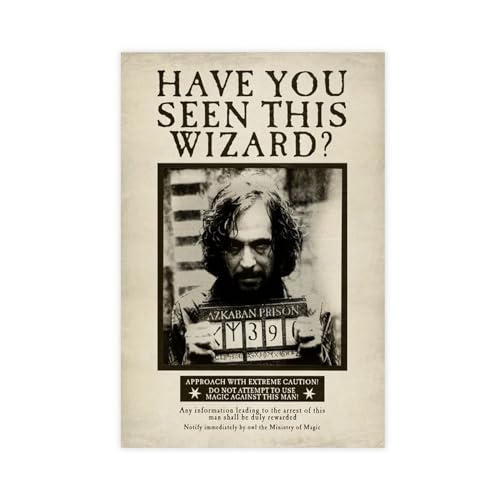 Leinwandposter "Have You Seen This Wizard", Wandkunst, Dekor, Bild, Gemälde für Wohnzimmer, Schlafzimmer, Dekoration, ungerahmt, 40 x 60 cm von WeBert