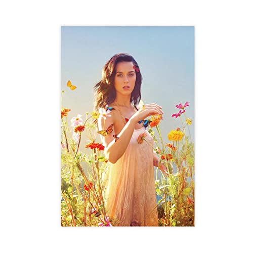 Pop Sängerin Katy Perry 4 Leinwand-Poster, Wandkunst, Dekor, Bild, Gemälde für Wohnzimmer, Schlafzimmer, Dekoration, ungerahmt, 30 x 45 cm von WeBert