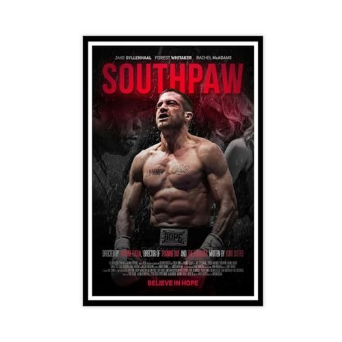 Southpaw Film-Leinwand-Poster, Wandkunst, Dekordruck, Bild, Gemälde für Wohnzimmer, Schlafzimmer, Dekoration, ungerahmt, 40 x 60 cm von WeBert