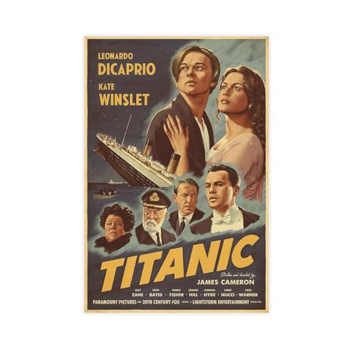 WeBert 1997 Titanic Film Retro Leinwand Poster Schlafzimmer Dekor Sport Landschaft Büro Zimmer Dekor Geschenk ungerahmt 30 x 45 cm von WeBert