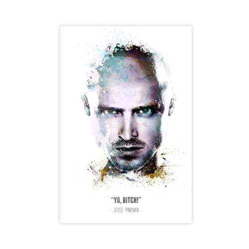 WeBert Breaking Bad's Jesse Pinkman And His Zitat Leinwand Poster Schlafzimmer Dekor Sport Landschaft Büro Zimmer Dekor Geschenk Unrahmen-Stil 20 x 30 cm von WeBert