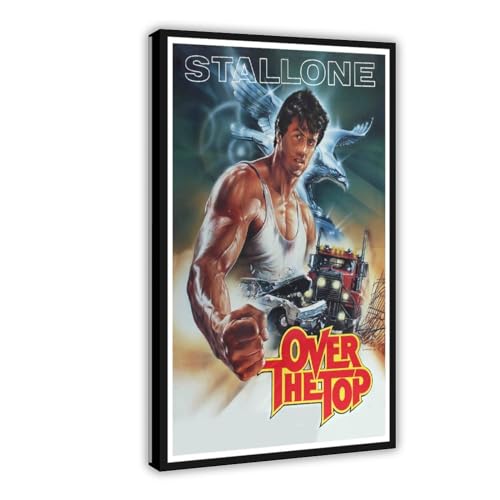 WeBert Over The Top Filmposter auf Leinwand, Schlafzimmer, Dekoration, Sport, Landschaft, Büro, Raumdekoration, Geschenk, Rahmen-Stil, 30 x 45 cm von WeBert