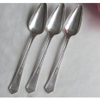 Obstlöffel - 3-Er Set Silber Teller "La Touraine" Vintage." von WeDigSilver