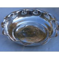 Schale - Reed & Barton Silver Plate Obstschale, Servierschale Oder Herzstück Vintage Kostenloser Versand von WeDigSilver