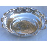 Vintage Reed Und Barton Silber Teller Schale Geriffelter Rand Herzstück von WeDigSilver