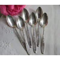 Teelöffel - 6Er Set Silber-Teller "Ambassador" Mit Monogramm Vintage." von WeDigSilver