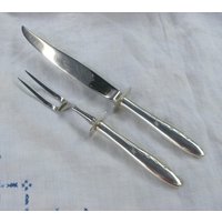 Tranchier Besteck - Messer Und Gabel Mit Sterling Silber Griffen "Celeste" Von Gorham Vintage Kostenloser Versand." von WeDigSilver