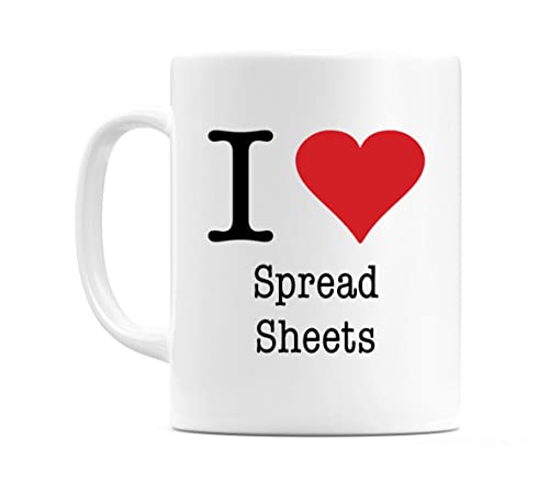 WeDoMugs I Love Spread Sheets Becher von WeDoMugs