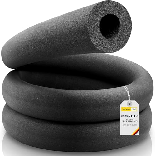 Rohrisolierung Kautschuk | 2m Isolierschlauch 10-40mm x 15-89mm Dämmstärke | WEKOFLEX 5ab 50% GEG (18mm x 13mm | 2m | 50% GEG) von WeKoFLEX