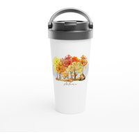 Thermobecher Autumn 440Ml - White 15Oz Stainless Steel Travel Mug Thermobecher Autumn 440Ml - White 15Oz Stainless Steel Travel Mug von WePaperwork