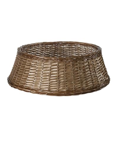 Brauner Weidenbaumkragen - 70 cm Basis, handgewebte Rattan-Weihnachtsbaumständerabdeckung Brauner Weidenbaumkragen - 70 cm Basis, handgewebte Rattan-Weihnachtsbaumständerabdeckung von WeRChristmas