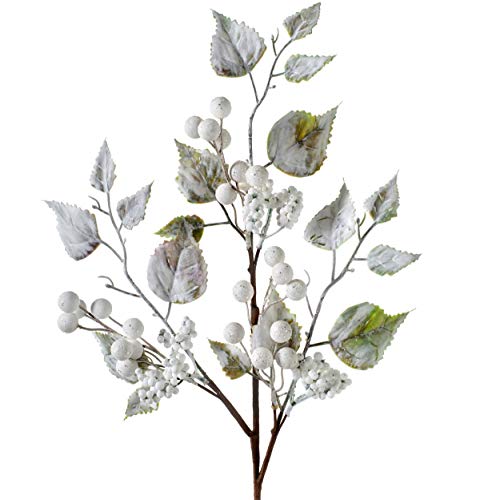 WeRChristmas Künstliche Blume, weiß, 25 cm von WeRChristmas