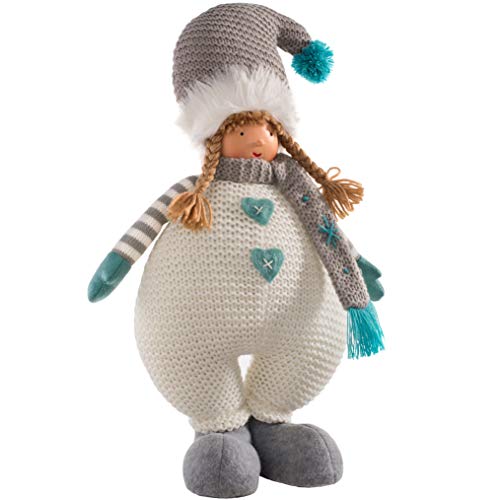 WeRChristmas Stehendes Weihnachts-Mädchen-Figur, Mehrfarbig, 44 cm von WeRChristmas