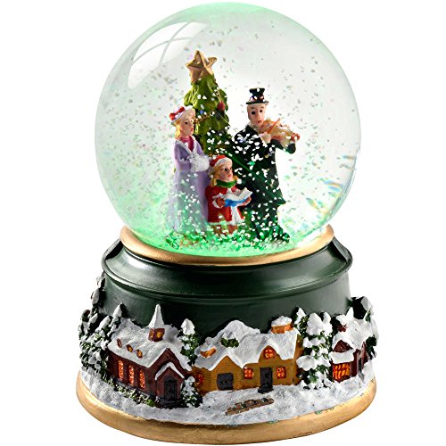 WeRChristmas Weihnachtsdekoration Carol Singer Snow Globe Farbwechsel, Kunststoff, Mehrfarbig, 125 cm von WeRChristmas