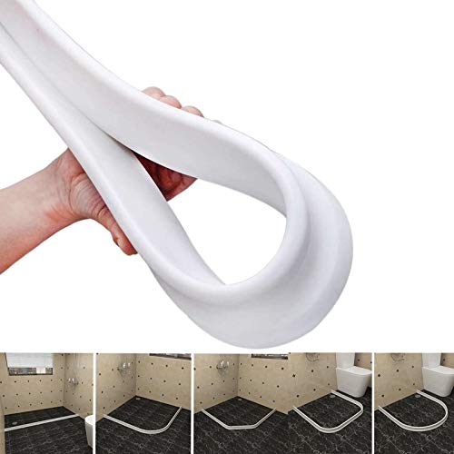 Duschdichtung Duschkabinen Dichtung ，Silikon-Dichtung ，flexibel, für Feuchtraum, Dusche, Badezimmer （102 cm ） (80 inch) von WeZest