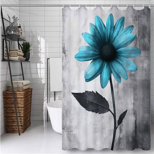 Braun Duschvorhang Extra Lang 200X150CM Duschvorhang Blume Bathroom Curtains Waterproof Shower Curtains, Waschbar Duschvorhänge mit 12 Plastik Duschvorhänge Haken für Badezimmer Deko Geschenke -ly566 Braun Duschvorhang Extra Lang 200X150CM Duschvorhang Blume Bathroom Curtains Waterproof Shower Curtains, Waschbar Duschvorhänge mit 12 Plastik Duschvorhänge Haken für Badezimmer Deko Geschenke -ly566 von Weaejoan
