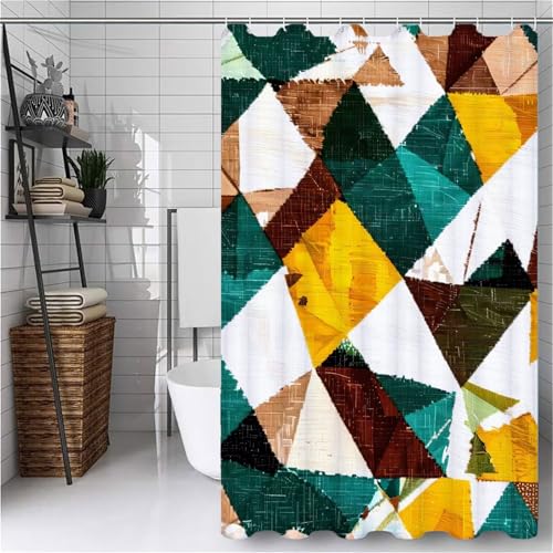 Weiß Duschvorhang Extra Lang 180X120CM Duschvorhang Grün Bathroom Curtains Waterproof Shower Curtains, Waschbar Duschvorhänge mit 12 Plastik Duschvorhänge Haken für Badezimmer Deko Geschenke -ly558 Weiß Duschvorhang Extra Lang 180X120CM Duschvorhang Grün Bathroom Curtains Waterproof Shower Curtains, Waschbar Duschvorhänge mit 12 Plastik Duschvorhänge Haken für Badezimmer Deko Geschenke -ly558 von Weaejoan