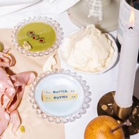 Butter Catch-All Tablett - Trinket Dish, Drink Coaster & Schmuckhalter von WearYourSnacks