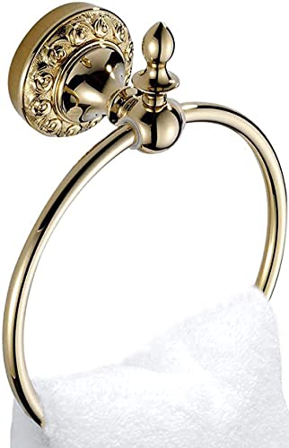 Weare Home Gold Handtuchring, Modern Handtuchhalter Ring mit Bohren ,Rund Handtuchhalter für Moderne Badezimmer von Weare Home