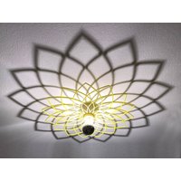 Deckenlampe, Schattenleuchte, Blume, Wandleuchte, Mandala von WeareclosedStudio