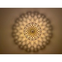 Led, Kleine Dekolampe, Akzentleuchte, Holz, Wandlampe, Schattenbild, Wandlampe von WeareclosedStudio