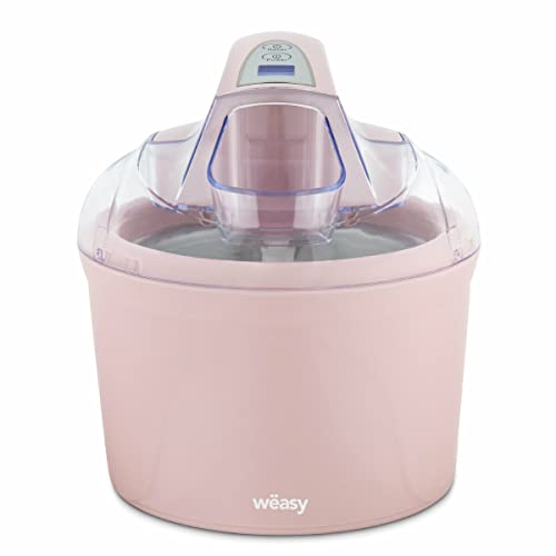 Wëasy MYA60 Eismaschine, 1,5 l, Eiscreme, Sorbet, Joghurt, programmierbarer Timer, abnehmbare Schüssel, Kunststoff von Wëasy