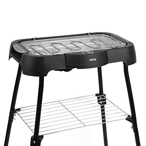 Wëasy elektrischer Barbecue Grill GBE42 / geeignet für drinnen und draußen / Hitzegrad einstellbar / Fleisch und Gemüse / 2000 W von Wëasy