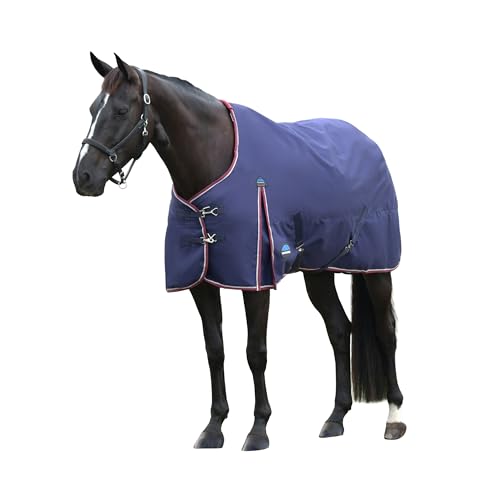WeatherBeeta ComFiTec Essential Turnout, 220 g, Marineblau/Burgunderrot, 198,1 cm von Weatherbeeta