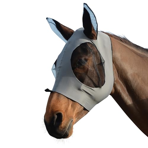 Weatherbeeta Stretch Bug Eye Saver with Ears - Grey/Black Weatherbeeta Stretch Bug Eye Saver with Ears - Grey/Black von Weatherbeeta