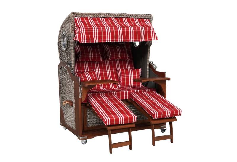 WebaVita Strandkorb Webavita Strandkorb Bali Mahagoni Rot, BxTxH: 136x95x160 cm, Strandkorb von WebaVita