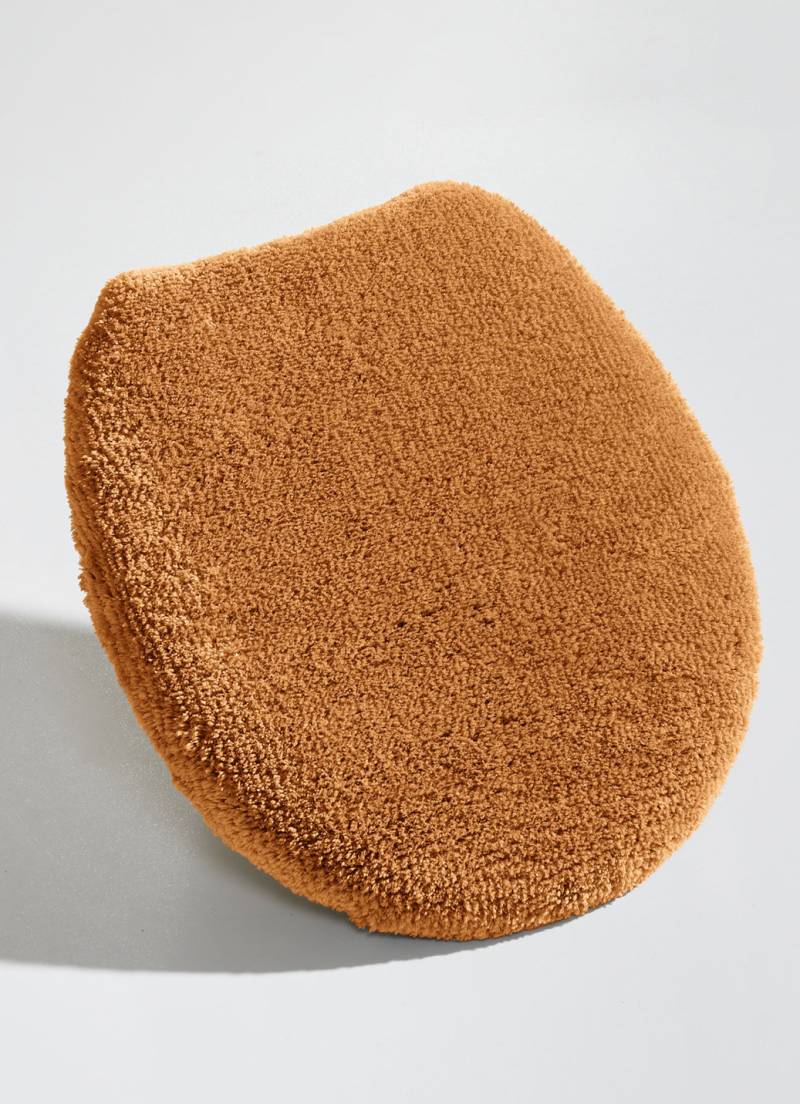 Badgarnitur mit Ginkgoblätter-Motiv, Größe 112 (WC-Deckelbezug, 47/ 50 cm), Terra von Webana